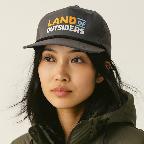 Brist Blanks Land of Outsiders Michigan Hat Gray Baseball Cap Nylon Adjustable - Picture 1 of 11